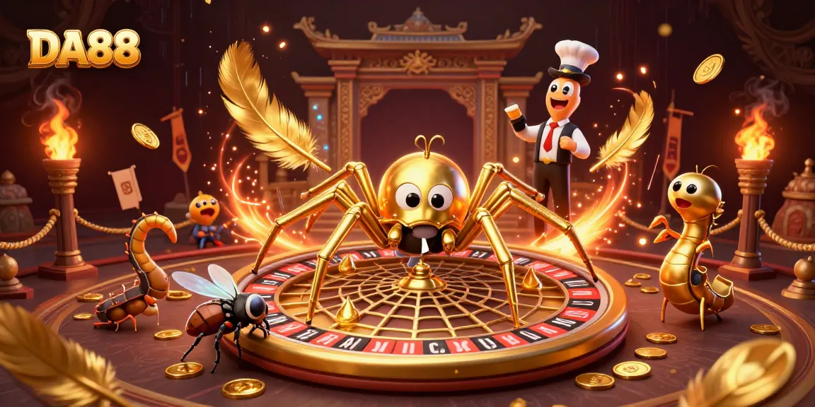 Experience thrilling bets with DA88 in a vibrant, ultra-detailed casino scene.