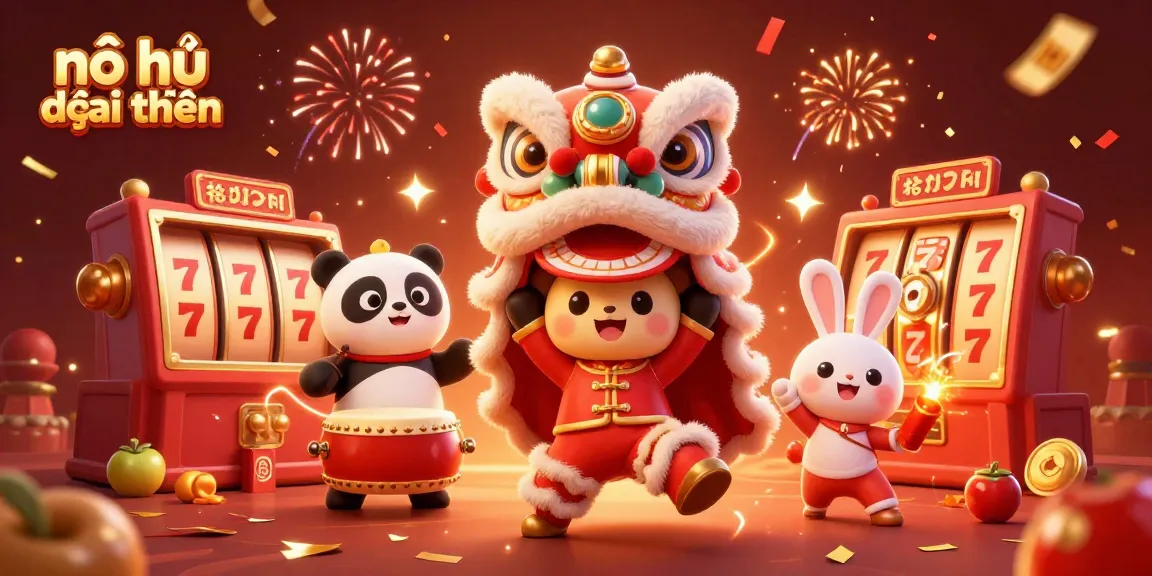 Experience the thrill of nổ hũ đổi thưởng with vibrant characters and slot game elements