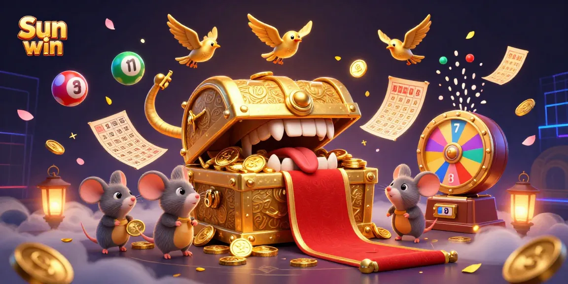 Experience the thrill of Sun win with engaging lottery elements and enticing rewards in a dynamic casino scene.